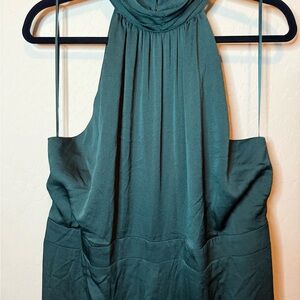 Express Emerald Halter Jumpsuit